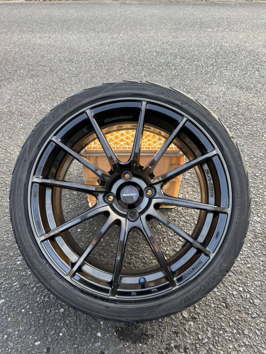 美品】Weds Sport SA-15R 17インチ 7J PCD100 +43 4穴 4本