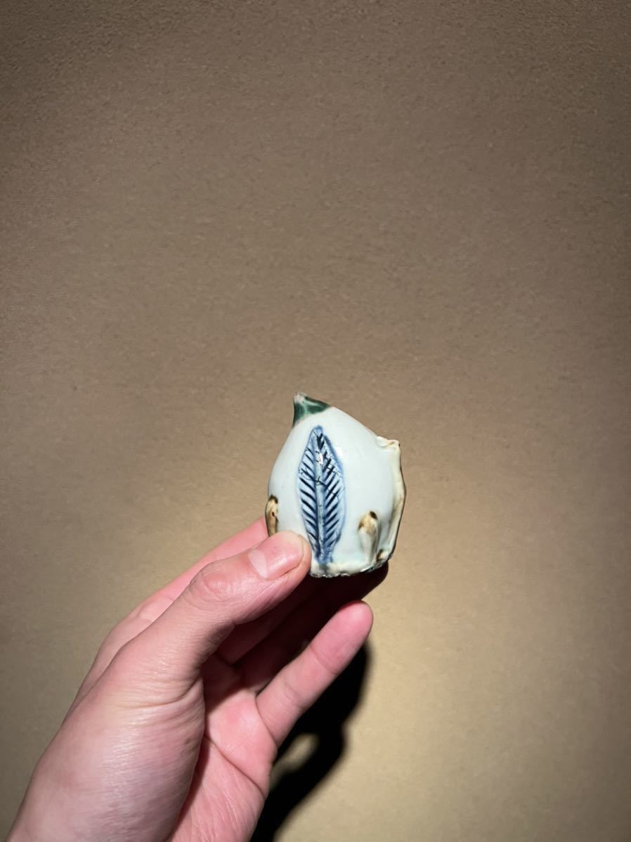 【 李朝 桃型 水滴 】..... 高麗青磁 古伊万里 古唐津 志野 織部 古染付 中国美術 信楽 古九谷 仏教美術 中国美術