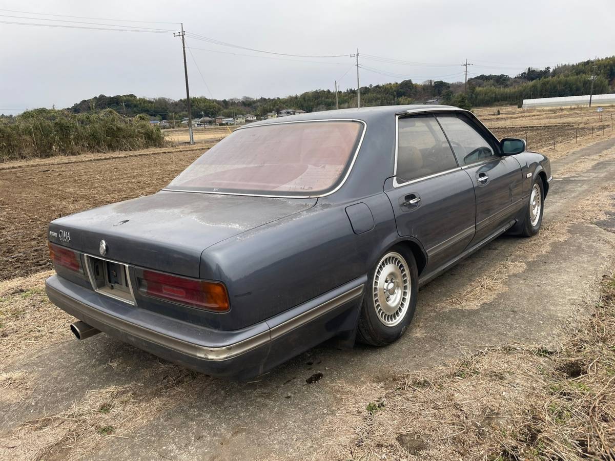 平成2年　日産シーマ　タイプIIリミテッド　ターボ　実走行2万キロ台　書類あり　自走可能　長期保管　レストアベース シーマ 日産 3.0 グロリア グロリア・シーマ 日産のフラッグシップセダン「シーマ」が最新技術満載で492万円