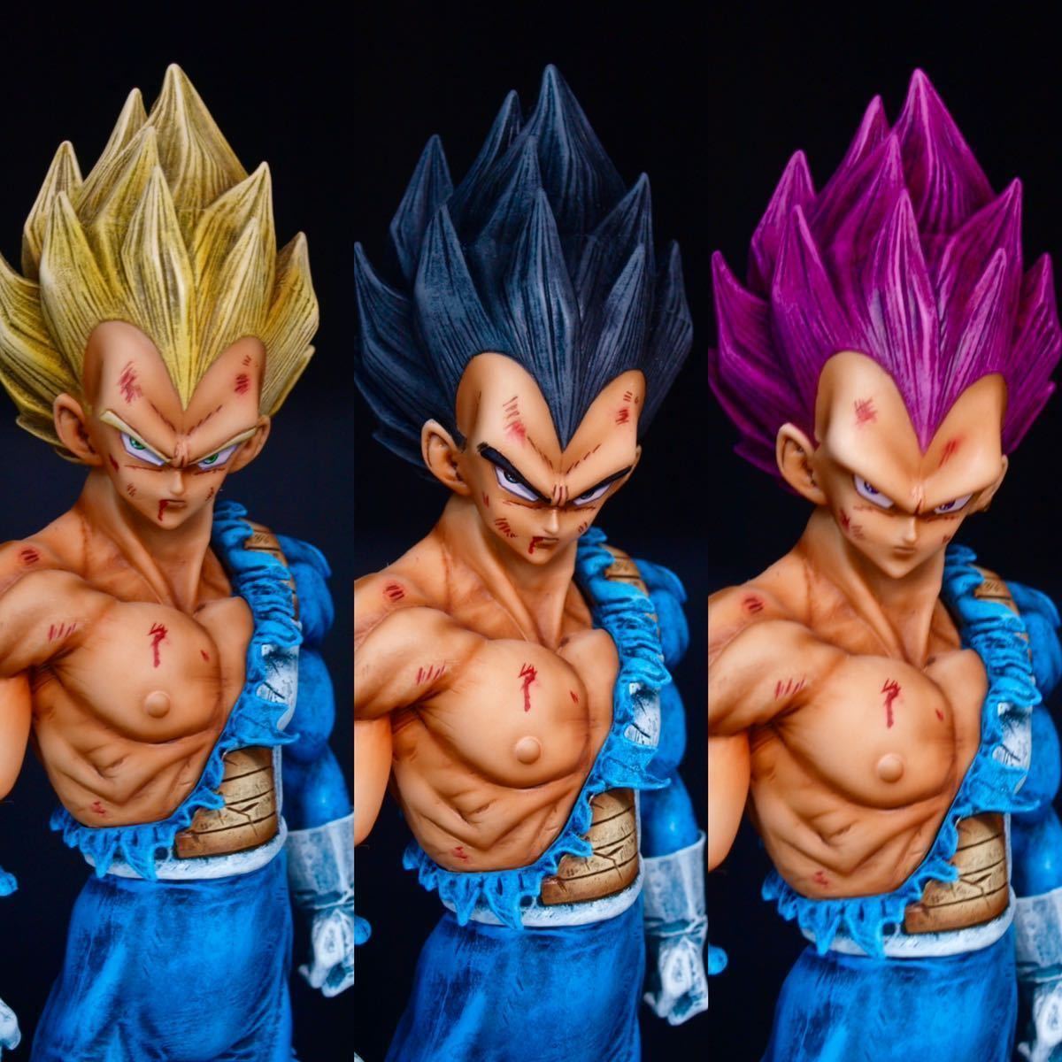 ドラゴンボール ベジータ フィギュア リペイント 交換頭部付き 