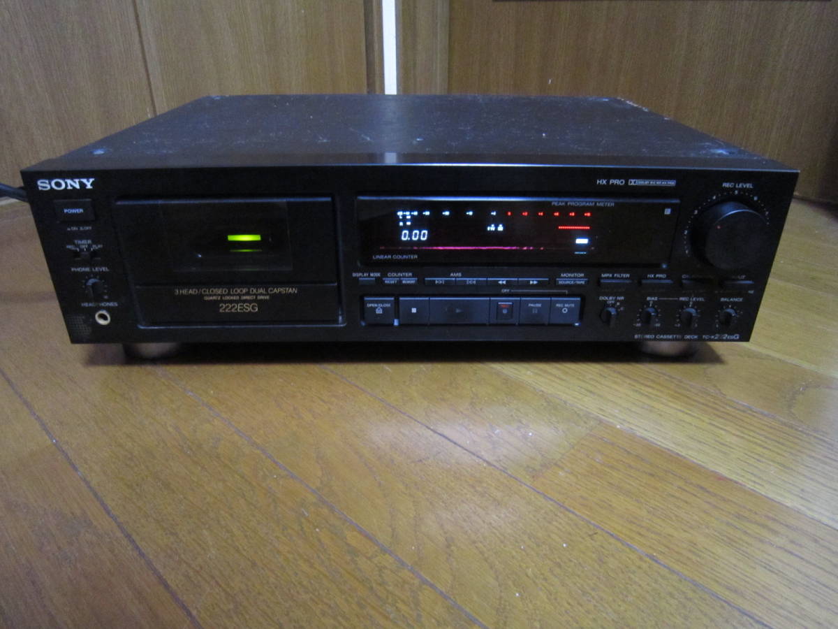 SONY TC-K222ESG 3ヘッドカセットデッキ ジャンク SONY TC-K222ESG