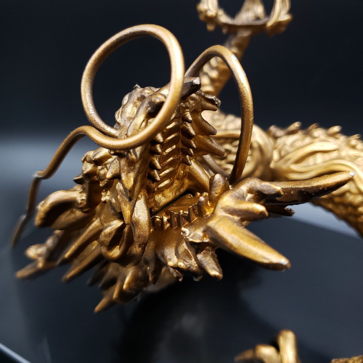 銅製 村田宏作 龍王 箱・台座付 龍 竜 昇り龍 縁起物 金属工芸 日展