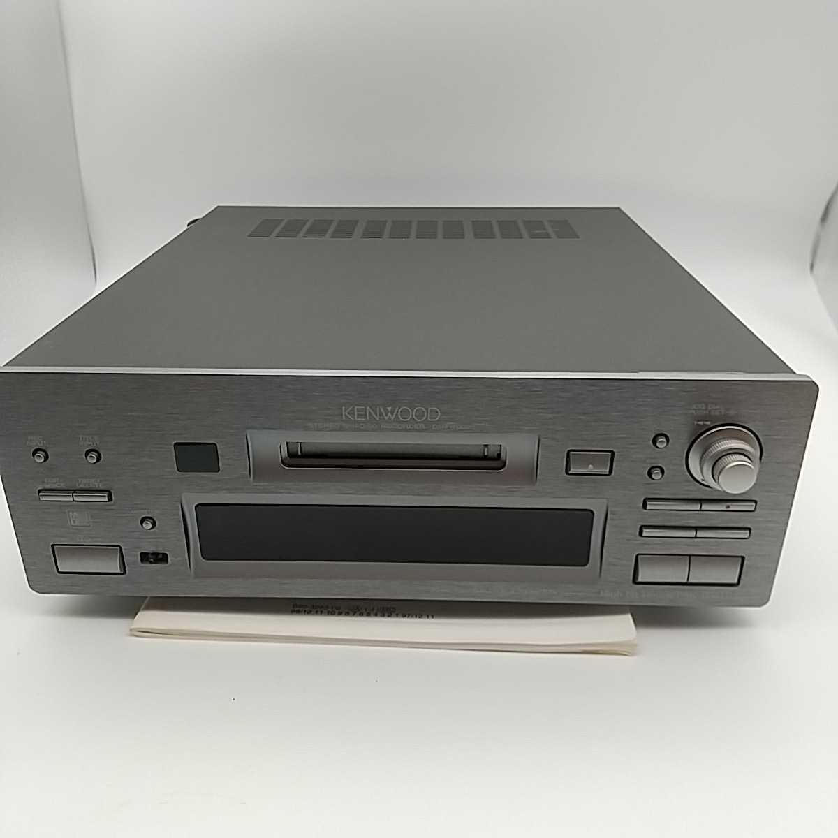 ジャンク】KENWOOD ケンウッド MDデッキ ミニディスクレコーダー DMF