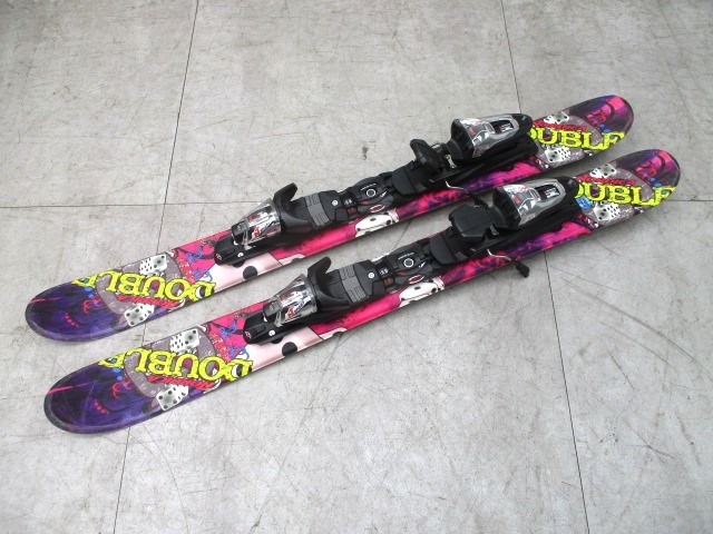 F2337②□NORDICA/ノルディカ□DOUBLE□99cm□スキー板□ショート