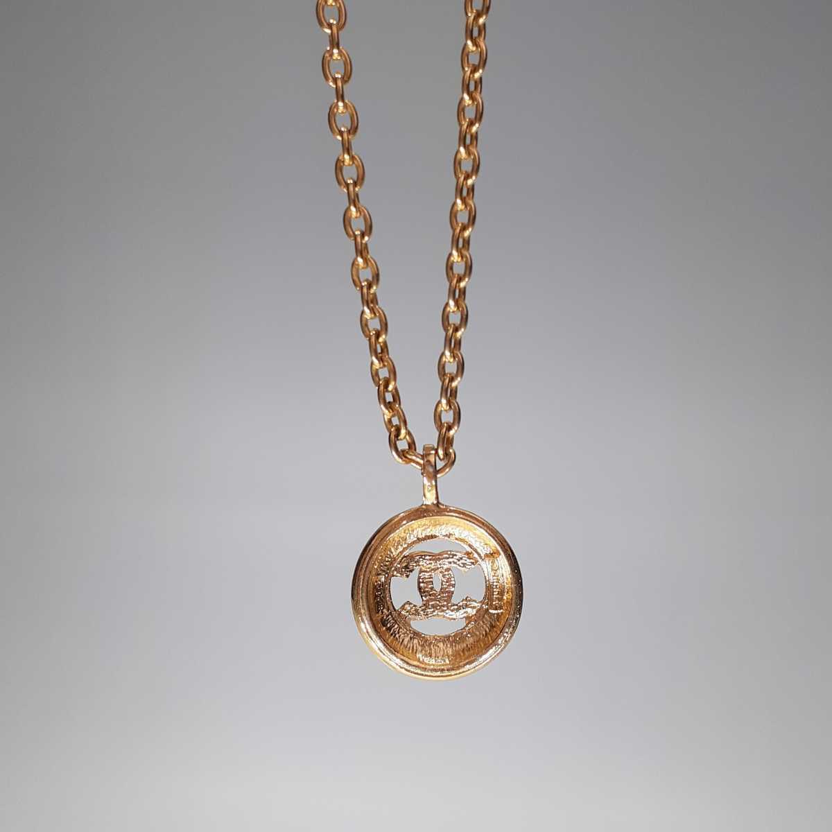 1円～】CHANEL シャネル ネックレス ココマーク ロゴ ゴールド 【公式 