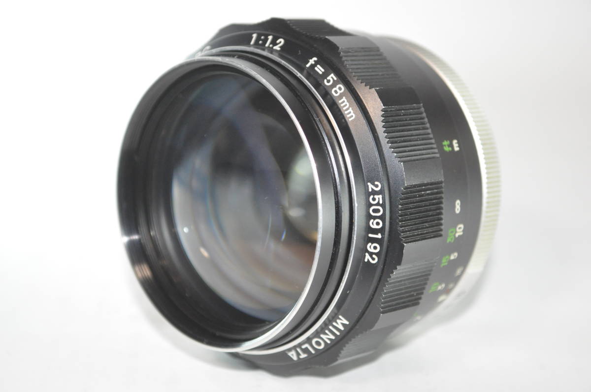 ☆整備実写品 Minolta ミノルタ MC ROKKOR-PG 58mm F1.2【鷹の目レンズ】