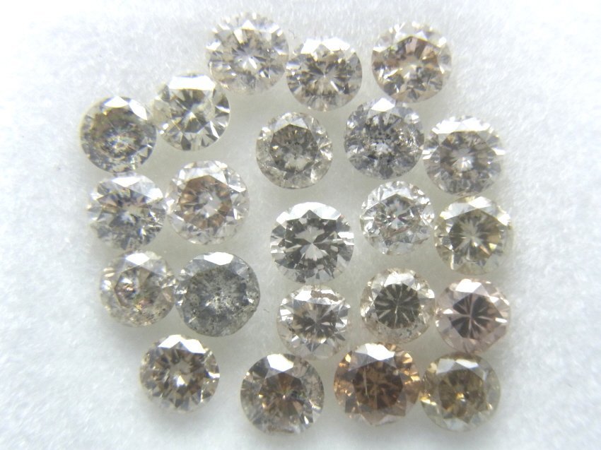 [Shimoe]最落無し！１円～ブラウンカラー系　SI～Iクラス　合計１．４３ｃｔ　天然ダイヤルース
