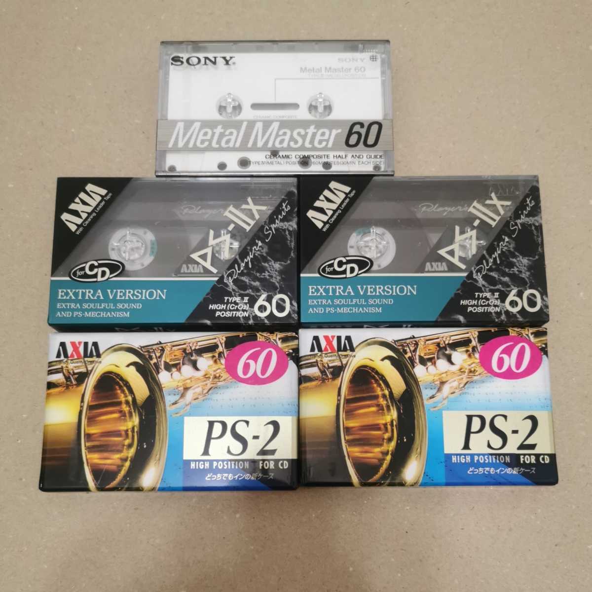 カセットテープ 5本 SONY ソニー METAL Master 60分 メタルマスター
