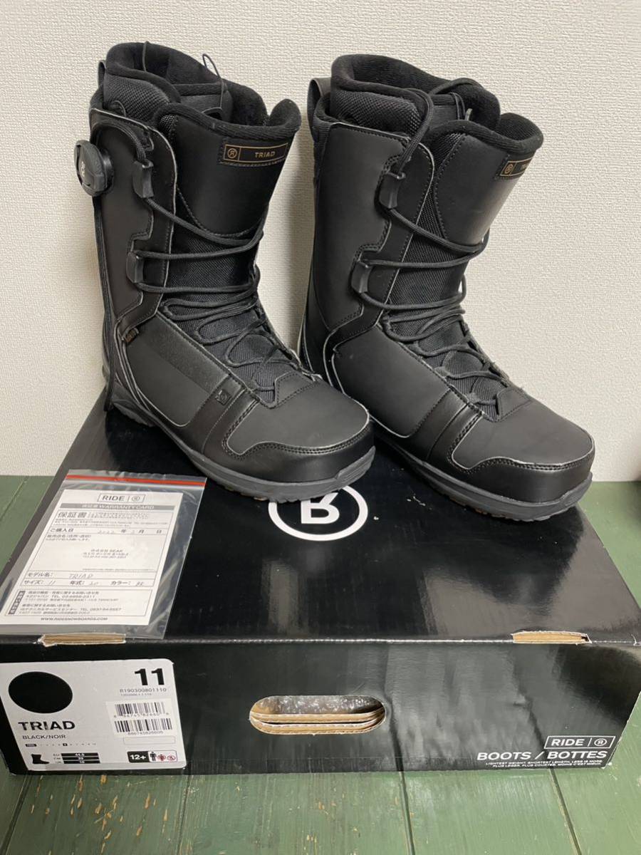 RIDE TRIAD 29cm BOA+レースタイプ　2020モデル 2022購入ですスノーボードブーツ 