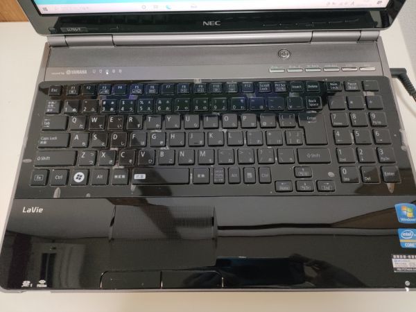 ジャンクNEC LaVie LL750⁄F PC-LL750FS1SB i7仕様(CPU等欠品) BIOS