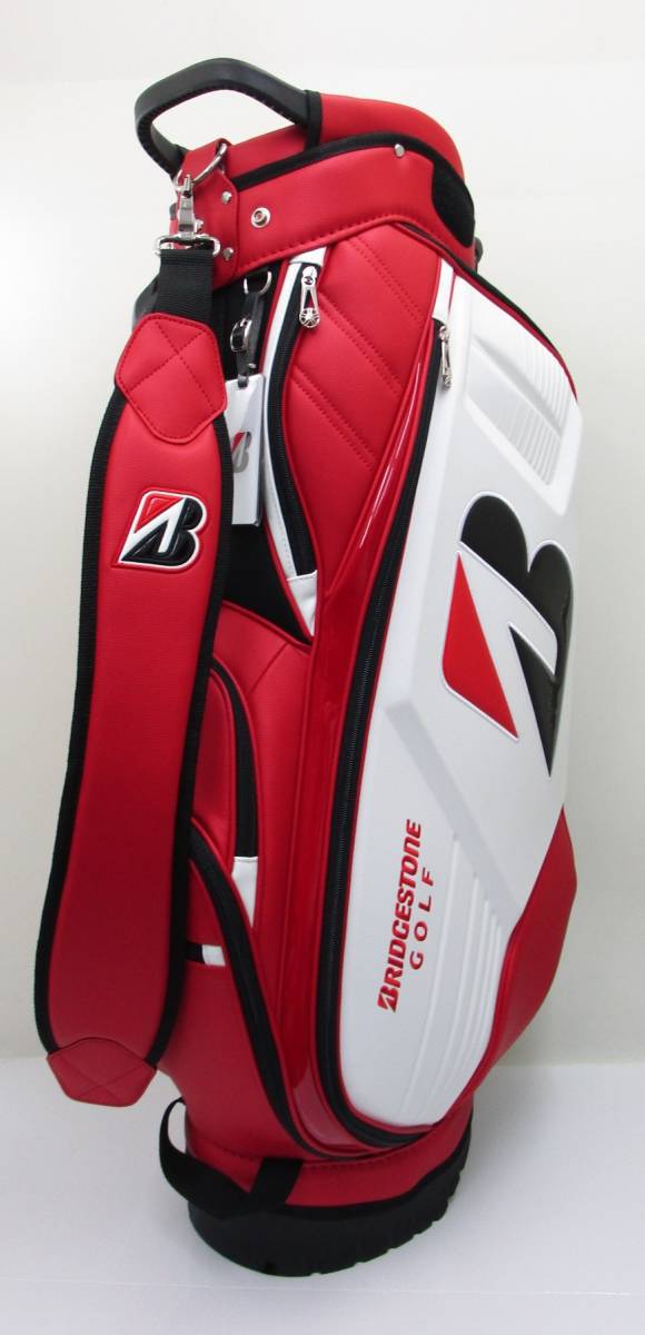 美品 ブリヂストン プロスタンド キャディバッグ CBG202(2022) WHxRE 9.5型 3.7kg