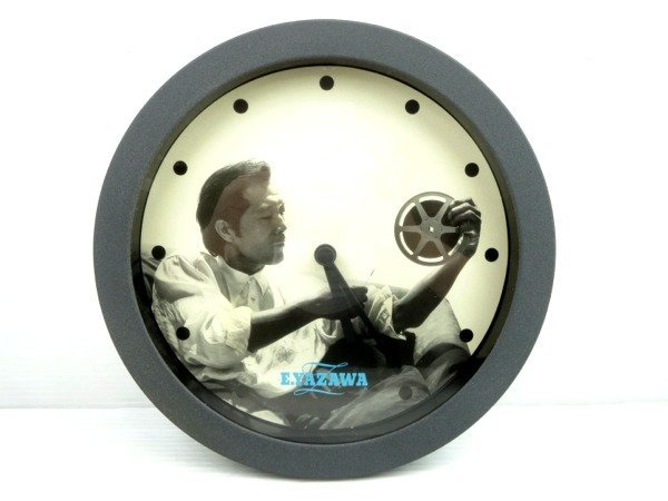 ♪矢沢永吉 E.YAZAWA 掛け時計 当時物♪動作OK 長期保管品 矢沢永吉