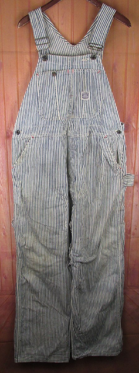 YP15688 ビンテージ PAYDAY ペイデイ 40s ヒッコリー オーバーオール 大戦モデル
