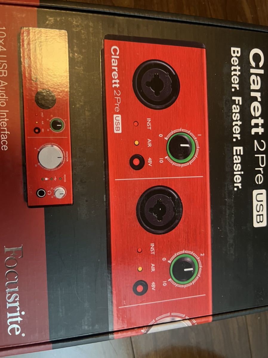 FOCUSRITE CLARETT 2PRE USB オーディオインターフェース Focusrite