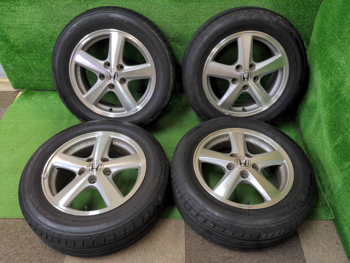 ホンダ純正 16×6.5J OFF55 5H PCD114.3 ブリヂストン ECOPIA PZ-X 売切!!