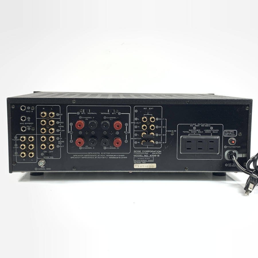 BOSE 4702-Ⅲ パワーアンプ ジャンク品 【公式通販】