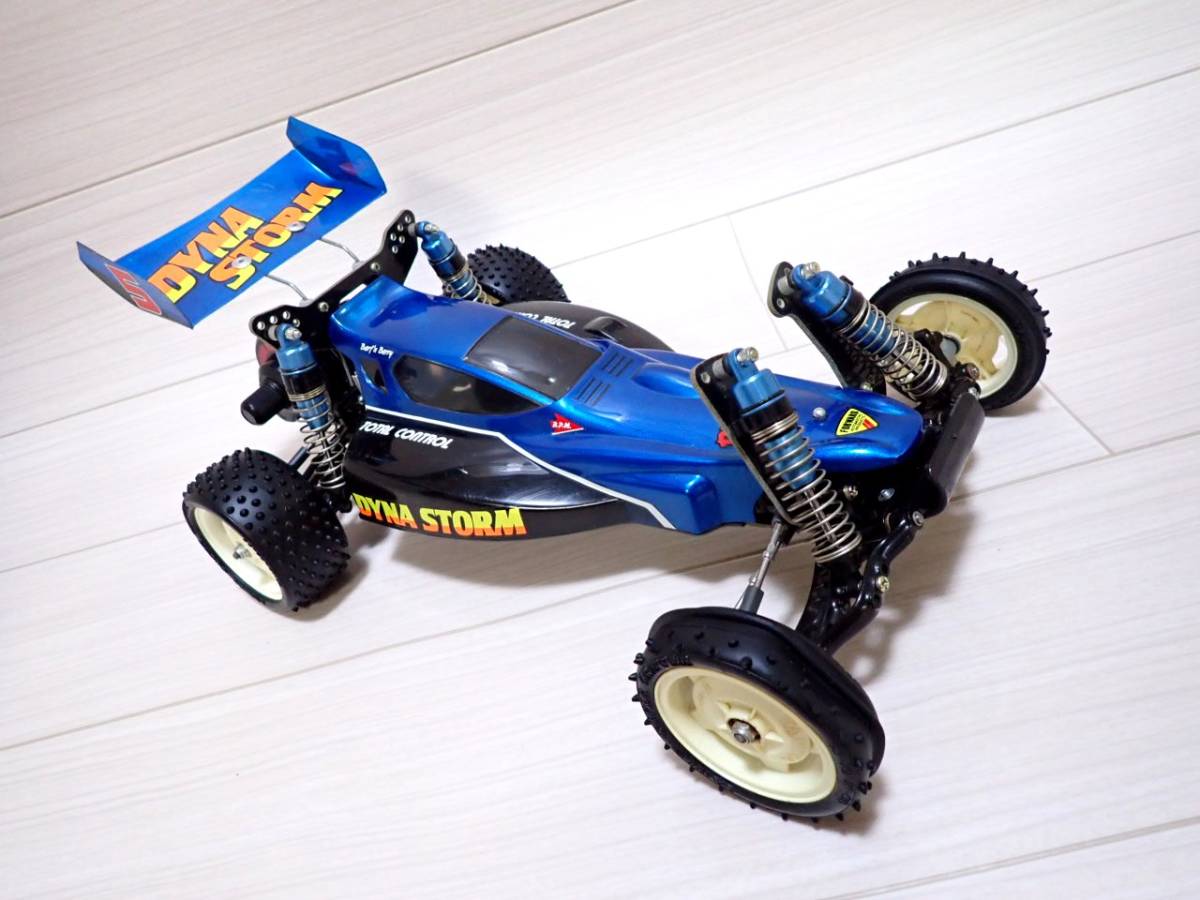 1/10 タミヤ 旧車 当時物 DYNA STORM ダイナストーム 2WD 箱説明書付 オフ