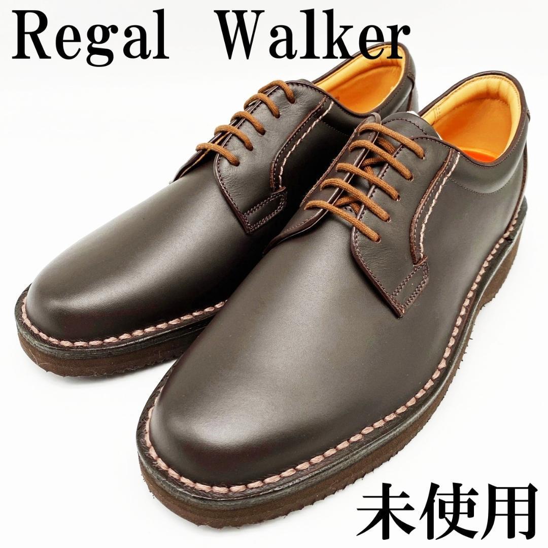 送料無料★【未使用】Regal Walker プレーントゥ メンズ 軽量 ダークブラウン