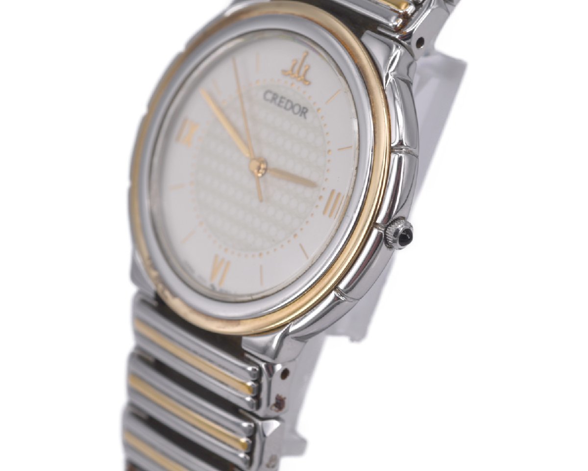 中古品] 稼働品【SEIKO】 セイコー クレドール 7771-6070 メンズ K18KT 