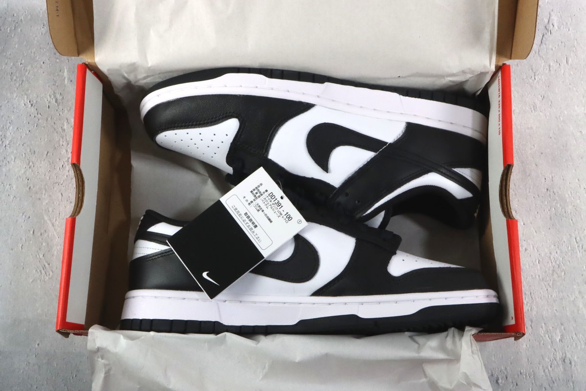 新品 NIKE DUNK LOW RETRO 27cm ナイキ ダンク パンダ 白黒 スニーカー 