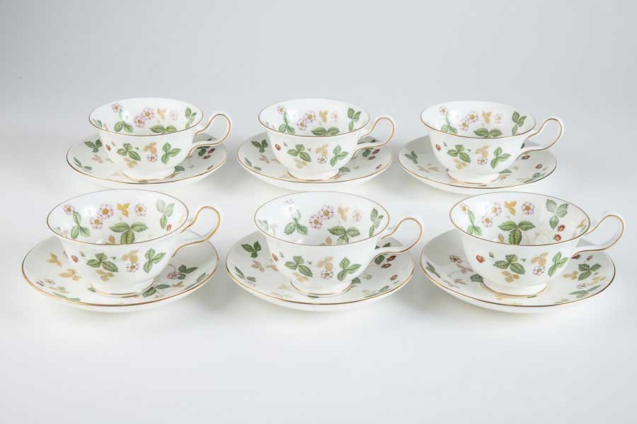 ワイルドストロベリー WEDGWOOD ウェッジウッド 【洋食器】『 WEDGWOOD ワイルドストロベリー カップ&ソーサー プレート 3種セット 14324 』 ウェッジウッド ティーカップ イギリス