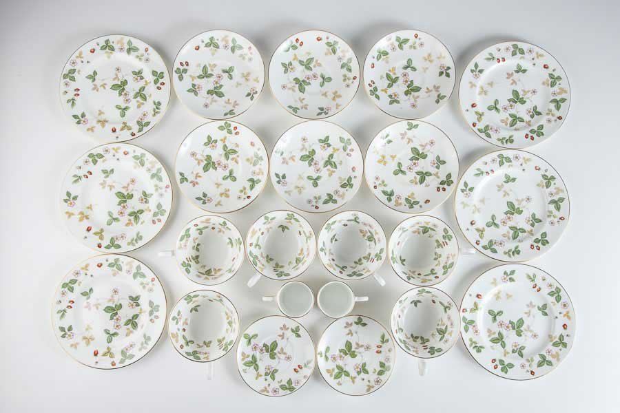 ワイルドストロベリー WEDGWOOD ウェッジウッド 【洋食器】『 WEDGWOOD ワイルドストロベリー カップ&ソーサー プレート 3種セット 14324 』 ウェッジウッド ティーカップ イギリス