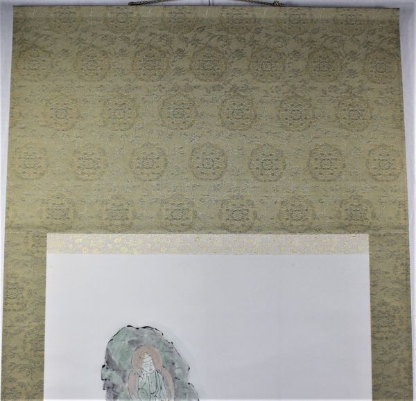 桃]☆杉本 健吉【東大寺】(仮題)《真作》肉筆 掛軸＊師 岸田劉生