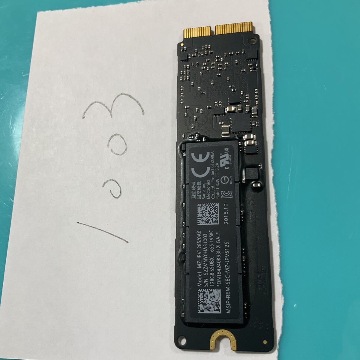 Apple純正 SAMSUNG製 SSD 128GB (1003) 128GB SSD - 0 SATA A1370