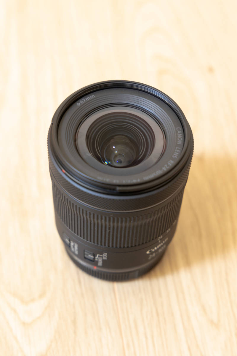 極上品＞CANON RF24-105mm F4-7.1 IS STM レンズフード付 F4-7.1