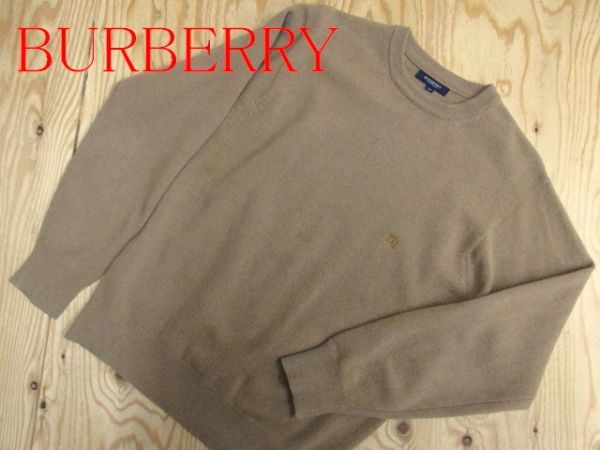 ★バーバリー BURBERRY★メンズ ワンポイントホース刺繍 ウールニットセーター★R50129033A