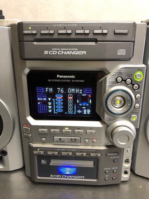 Panasonic SA-NS70MD CD MD コンポ 本体 パナソニック Panasonic CD/MDミニコンポ SC-PM70MD (SA-PM70MD) (MD