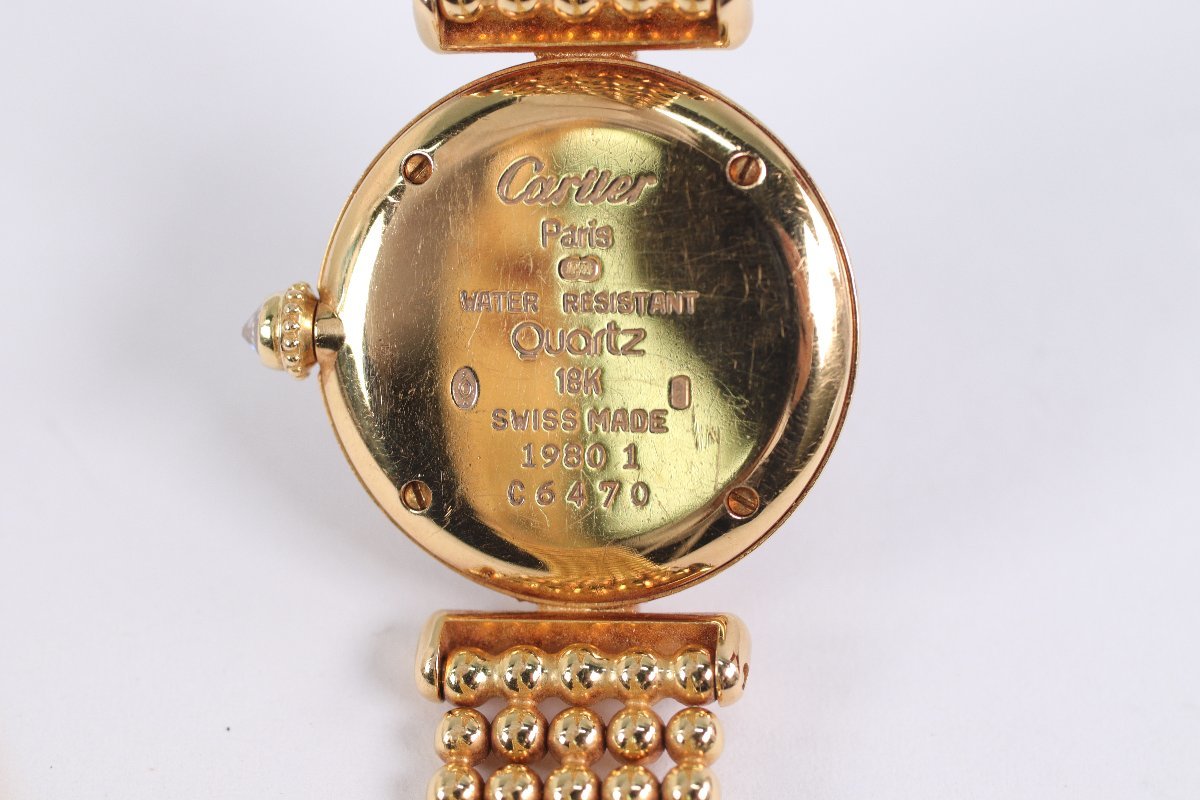 稼働品】Cartier カルティエ マストコリゼ K18YG 金無垢 豪華ダイヤ