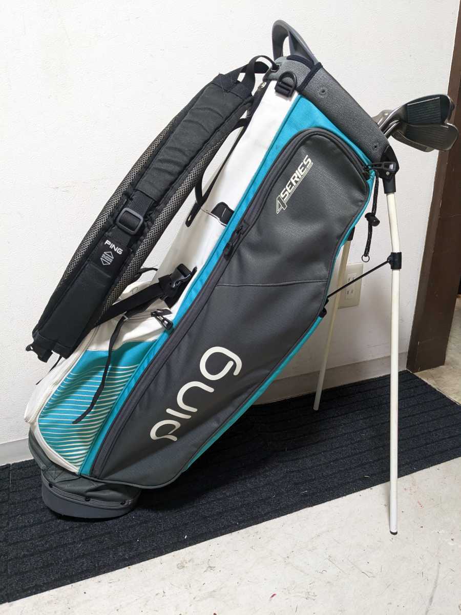 K484 PING スタンドキャディバッグ 14分割 フード無し K484 PING