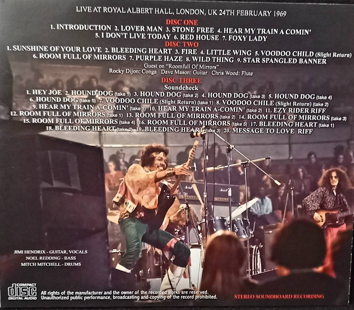 Jimi Hendrix Experience Royal Albert Hall 1969 ジミヘンドリックス