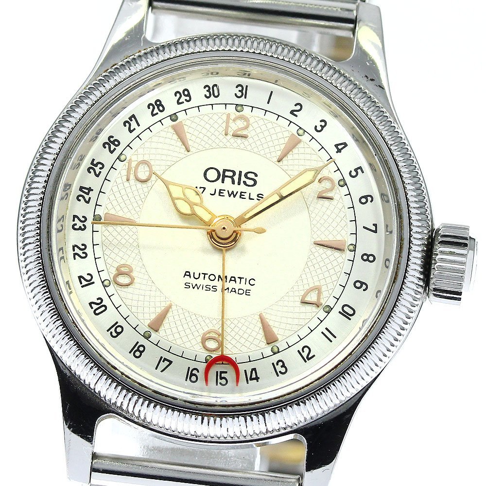 【ORIS】オリス ポインターデイト 7400B 自動巻き ボーイズ_735245