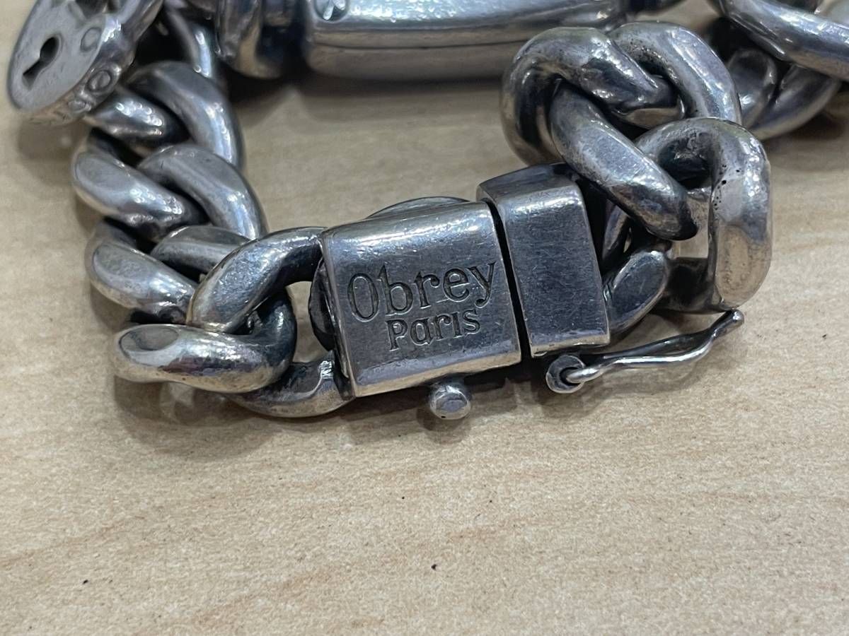 18720】Obrey オブレイ SOLID SILVER クォーツ 腕時計 銀無垢 80.5g 