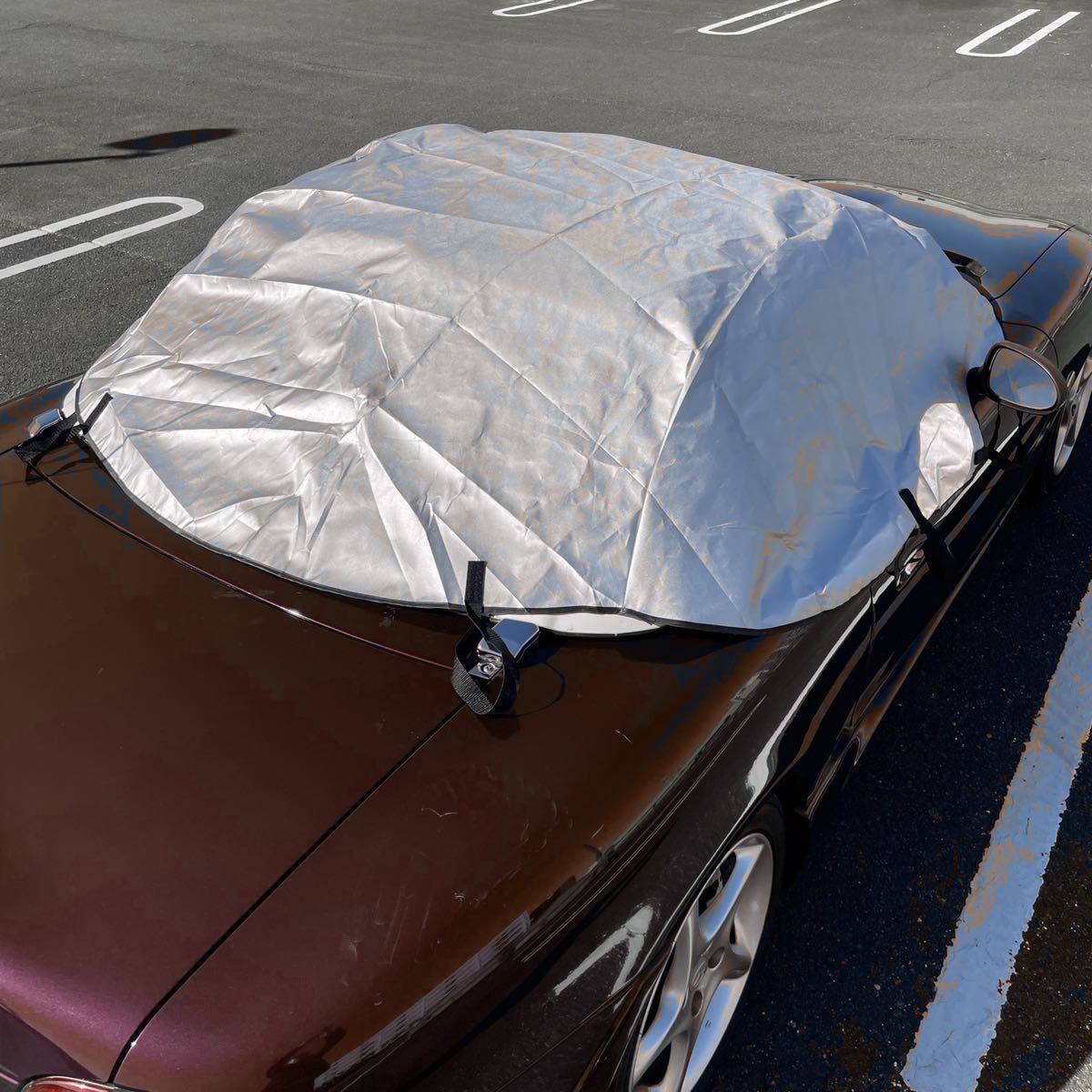 【わけあり】NA NB (NC ND 可)ロードスター用　ハーフカバー　幌　カバー新品　収納袋付き