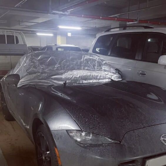 【わけあり】NA NB (NC ND 可)ロードスター用　ハーフカバー　幌　カバー新品　収納袋付き