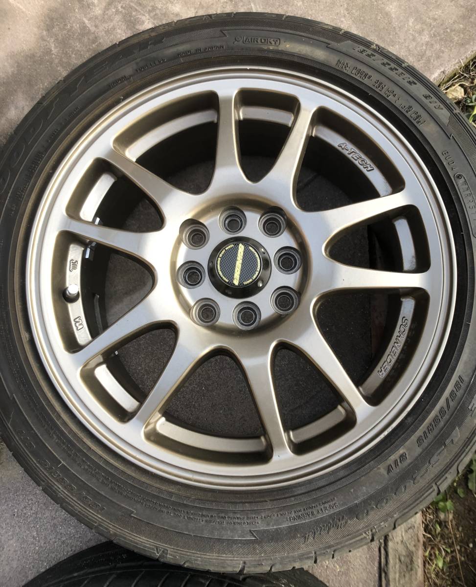 15インチ 6.5JJ+45 4H 4穴 PCD100&114.3 マルチホイール SCHNEIDER A 