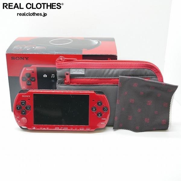 SONY/ソニー PSP/プレイステーション ポータブル バリューパック PSP-3000 レッド/ブラック【簡易動作確認済】 /060