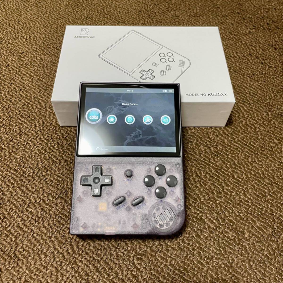 中古品 ANBERNIC RG353V クリアパープル 中古品 ANBERNIC RG353V