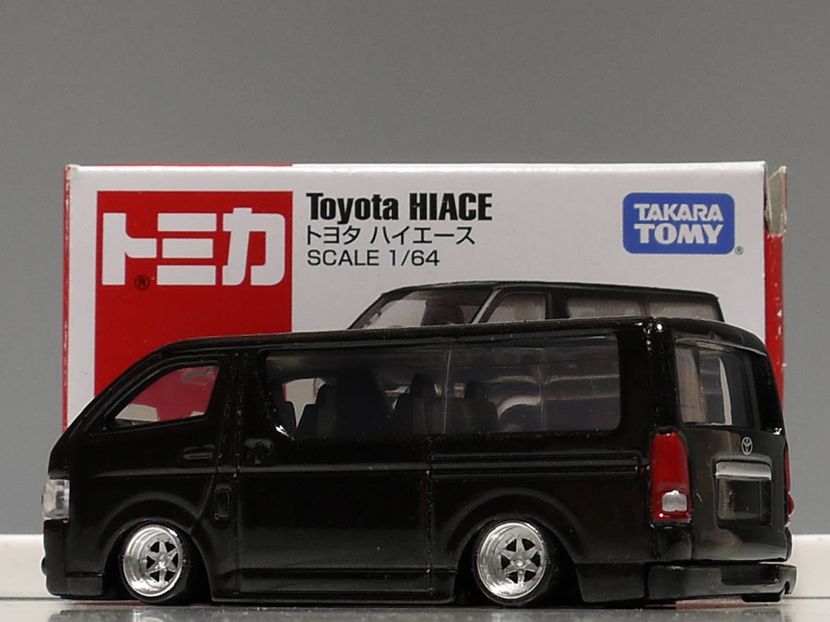 トミカ改 1/64 トヨタ ハイエース 200系 ロンシャン アルミ 深リム
