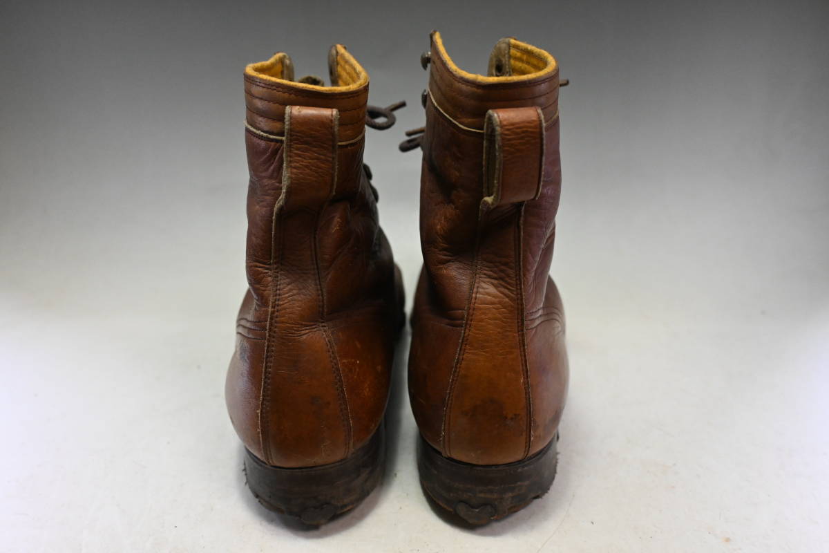 大日本帝國陸軍 将校用 半長靴 本革製 軍服制服軍物 個人装備 茶