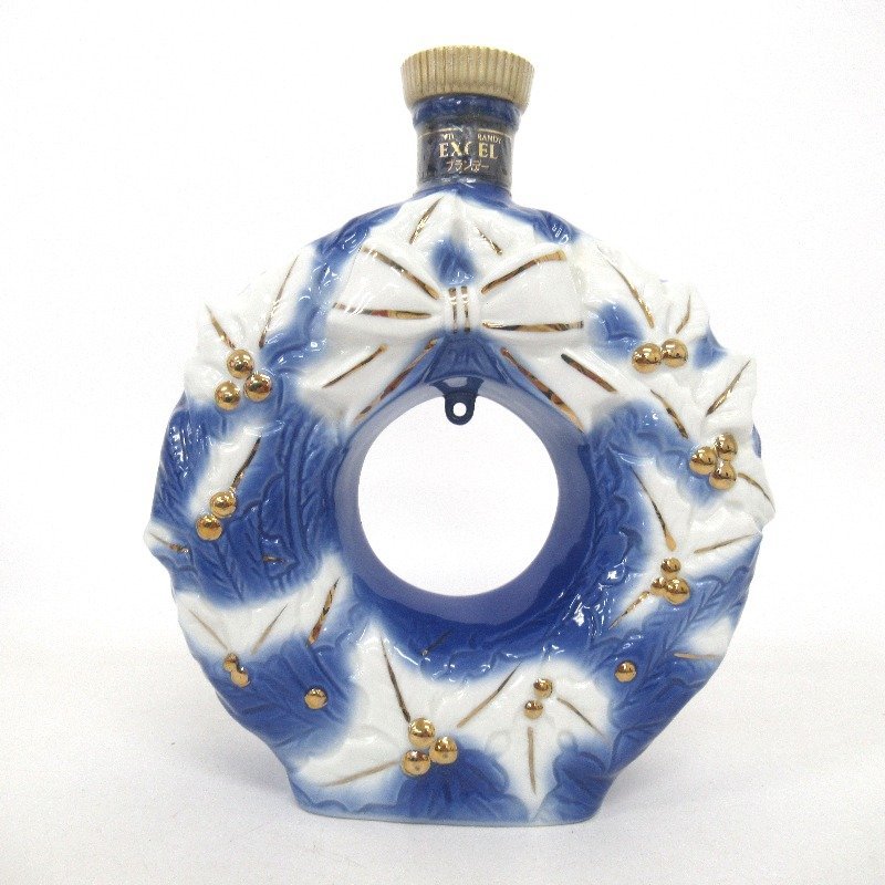 大阪府配送限定 サントリー エクセル クリスマスリース 陶器 700ml 箱なし