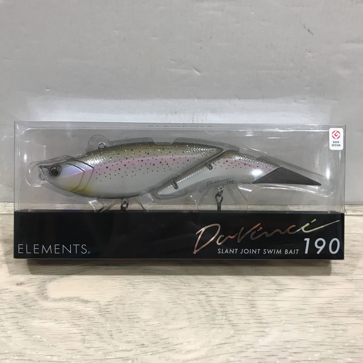 192 D 1円〜 ELEMENTS Davinci 190 エレメンツ ダヴィンチ #RAINBOW 釣り ルアー ビッグベイト 中古 未使用