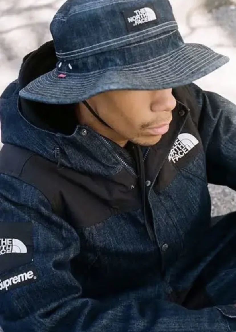Supreme North Face The Denim Bleached Jacket x | Print Mountain
