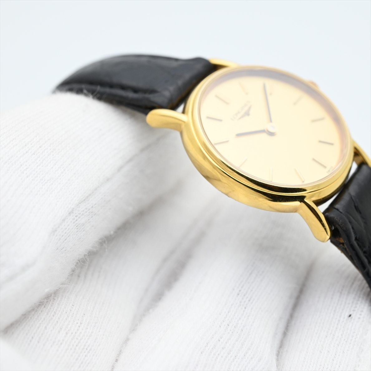 【稼動品】　LONGINES ロンジン ゴールドL4.137.2 クォーツ 美品 LONGINES/ロンジン クォーツ ゴールド色 電池交換済/動作良好