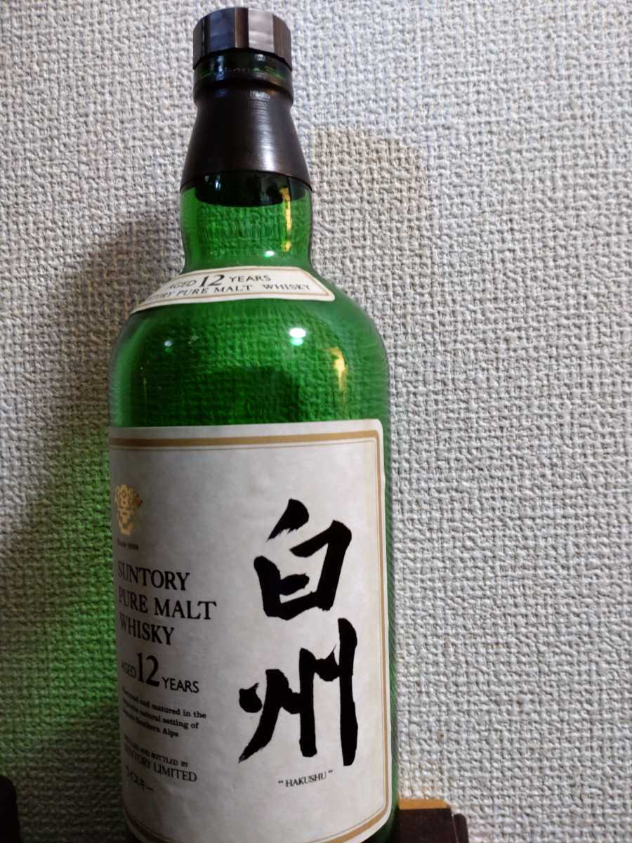 空き瓶 旧ボトル 白州 12年 SUNTORY シングルモルト ウイスキー