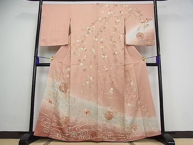 平和屋2□中国三大刺繍 スワトウ刺繍 汕頭刺繍 総刺繍 訪問着 絞り 絵
