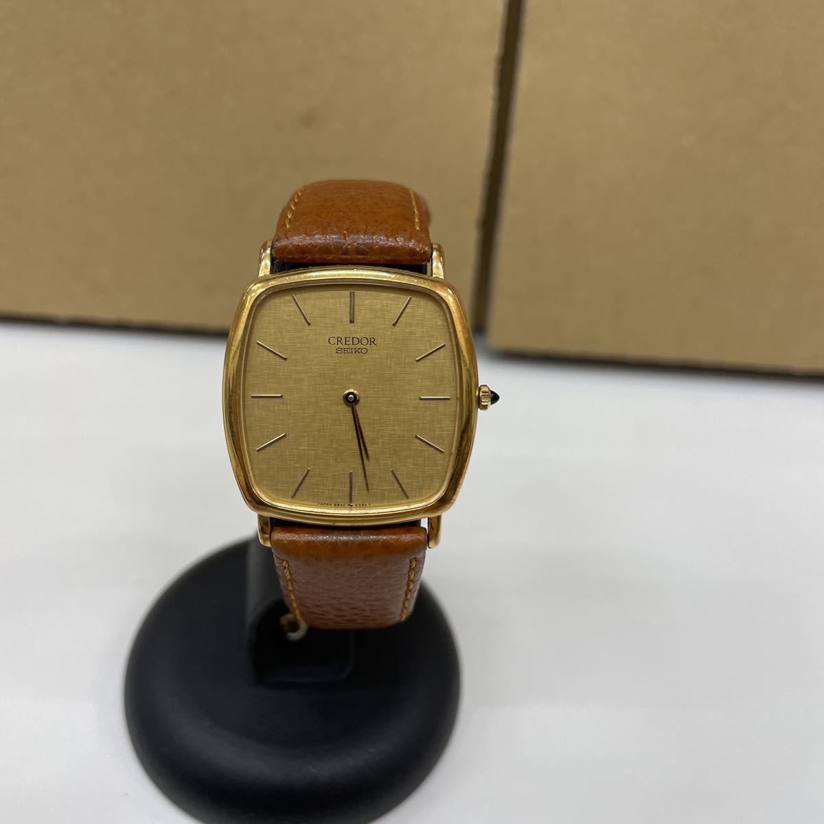 I2/【美品】クレドール 5930-5370 18K 18K刻印あり 18金 SEIKO 【公式
